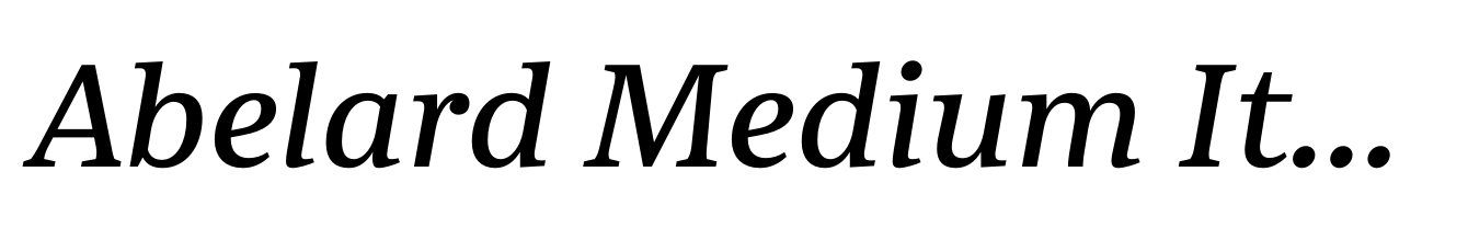 Abelard Medium Italic